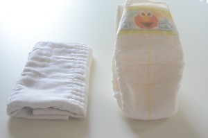 cotton diaper and cloth