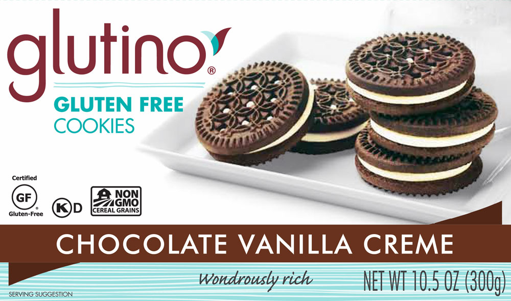 Glutino Chocolate Vanilla Creme Cookies one of the BEST GLUTEN FREE COOKIE BRANDS