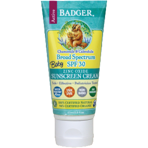 baby sunscreen spf30 badger cream