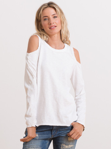 WHITE OPEN SHOULDER TOP FOR SPRING FASHION TRENDS