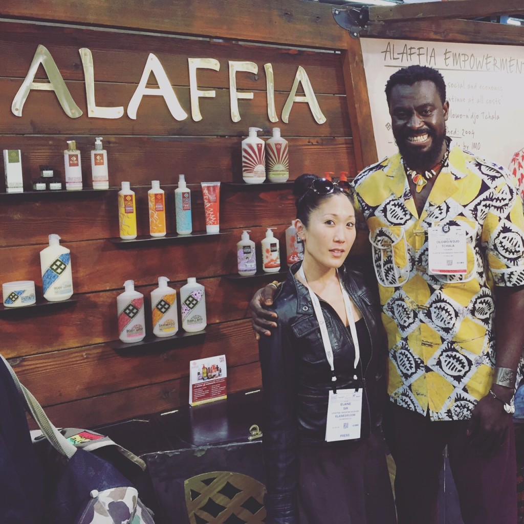Me with the founder of Allafia at the NATURAL PRODUCTS EXPO