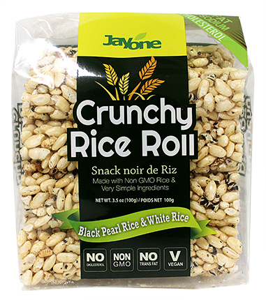 Black pearl rice CRUNCHY RICE ROLLS HEALTHY KOREAN SNACKS