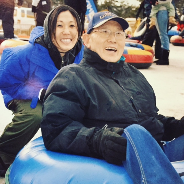 DEALING WITH LOSS - We went tubing while he was undergoing chemo. Typical for him.