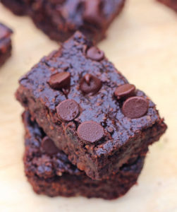 black bean brownies  from CHOCOLATE COVERED KATIE