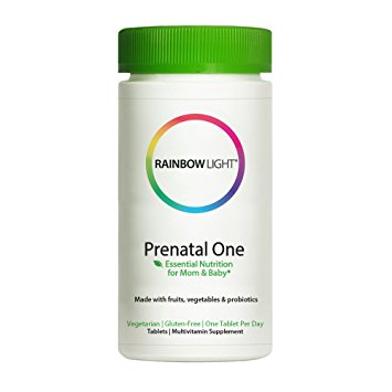 Rainbow Light - Prenatal One Multivitamin, Folic Acid, Probiotic, Iron