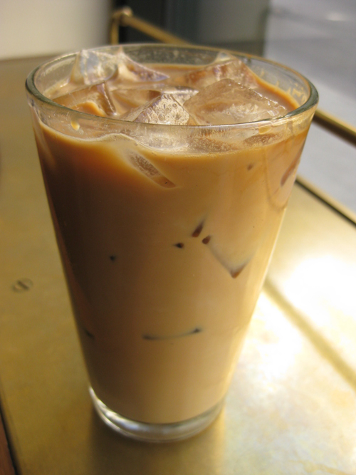 glass of iced coffee