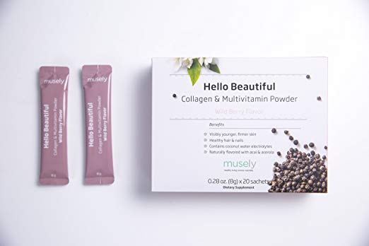 Musely's Hello Beautiful Collagen Powder. 