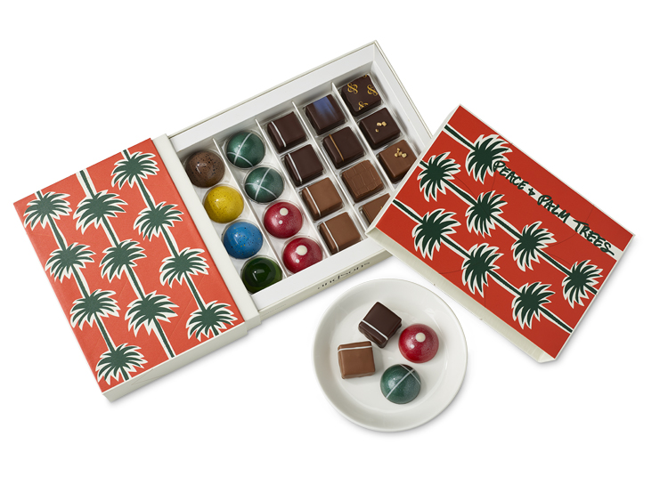 PEACE + PALM TREE HOLIDAY BOX BY andSONS CHOCOLATIERS