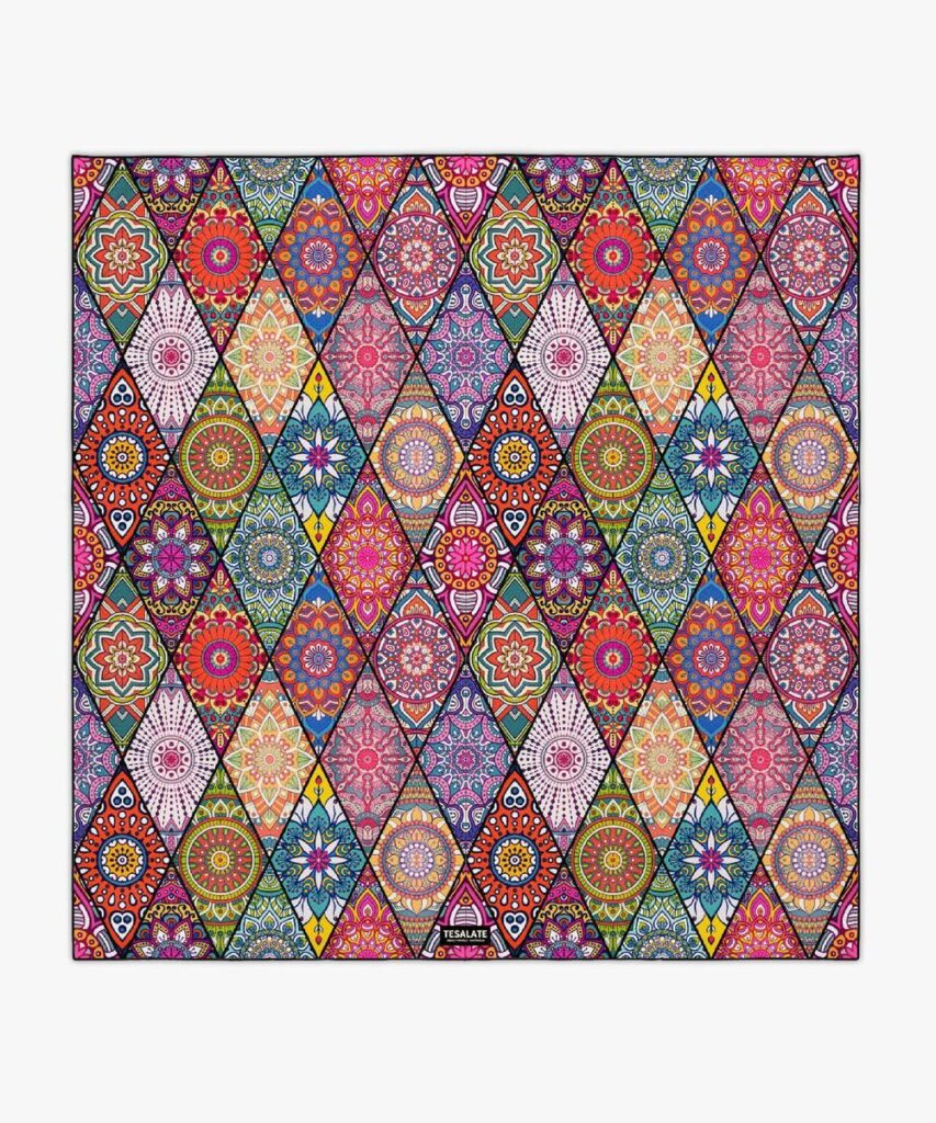 mother's day gift guide colorful bohemian design TESELATE TOWEL 